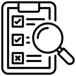 Monitoring and evaluation service icon